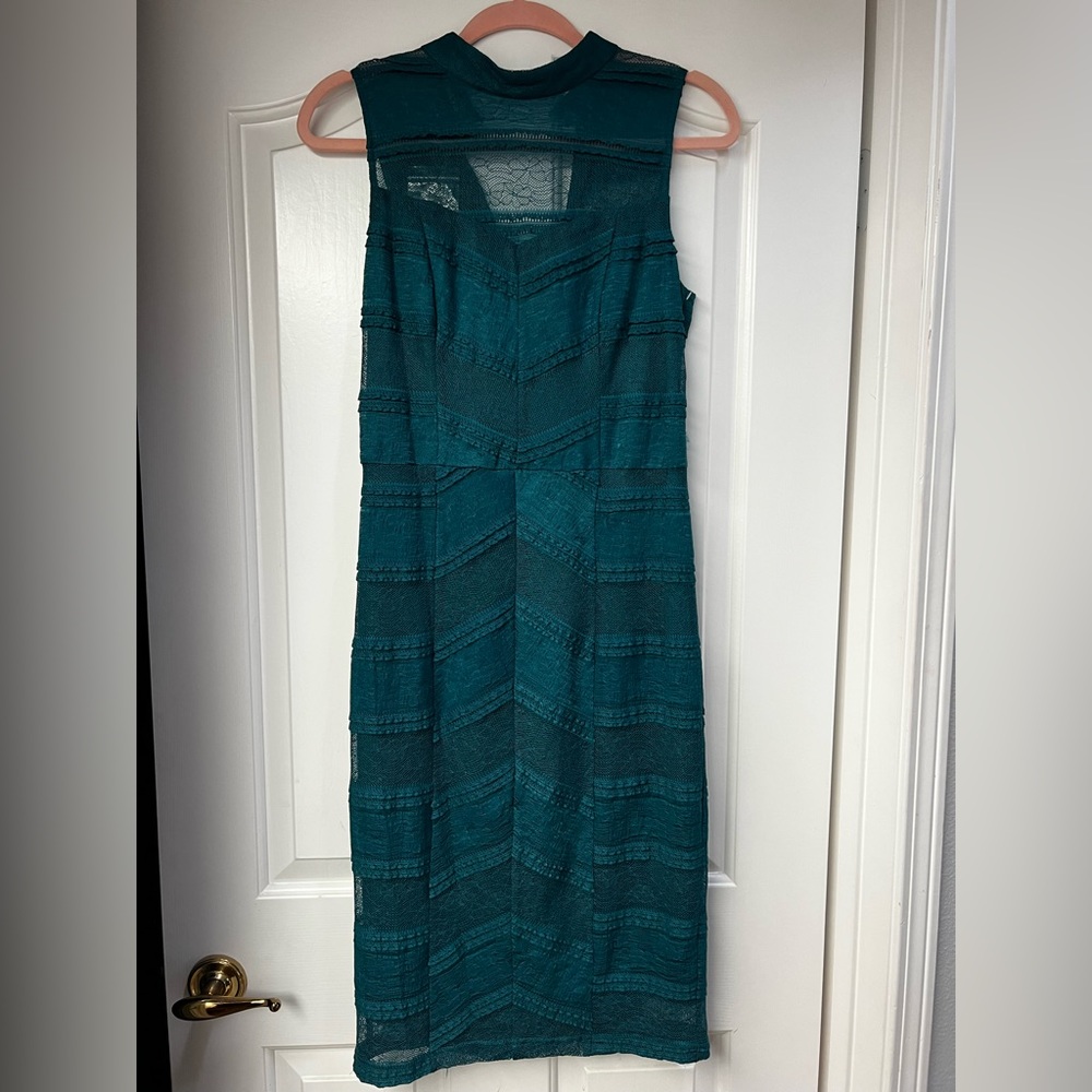 Beautiful teal Bebe dress